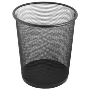 Wire Mesh Trash Can - black (P2534B)