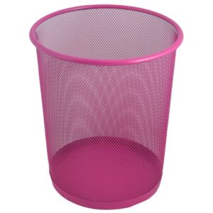 Wire Mesh Trash Can - pink (P2534P)