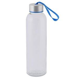 500ml Glass Bottle and Carry Cord - light blue (P2576F)