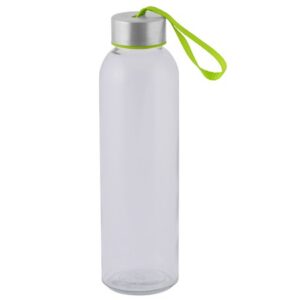 500ml Glass Bottle and Carry Cord - lime (P2576L)