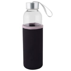 500ml Glass Bottle with Neoprene Sleeve - grey (P2602H)