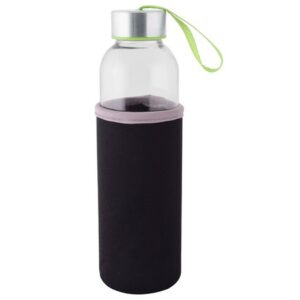 500ml Glass Bottle with Neoprene Sleeve - lime (P2602L)