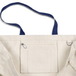 Kooshty Barbados Cotton Beach Bag - navy (KS-372)