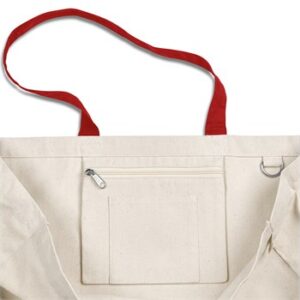 Kooshty Barbados Cotton Beach Bag - red (KS-372)
