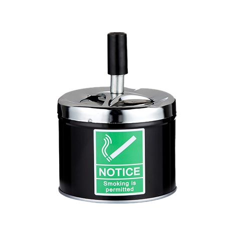 Spinning Ashtray - Angelo - Smoking is Permitted (Ash117)