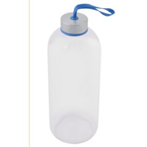 1 Litre Glass Water Bottle - blue (P2604F)