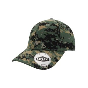 Uflex 6 Panel Outdoor Cap - camo green (U22600OC)