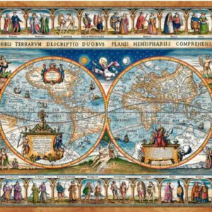 Map Of The World, 1639 (2000 Piece Puzzle)