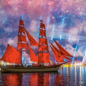 Red Frigate (1000 Piece Puzzle)