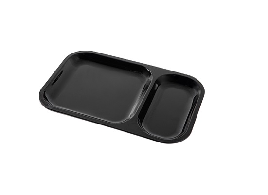 Black Divided Rolling Tray (HRPT002)