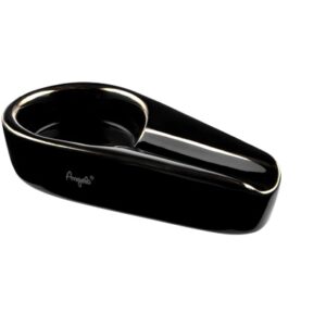 Cigar Ashtray - Ceramic Black - Single slot (Ash118)