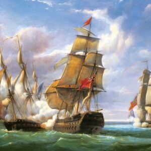 Combat between the French and the English Vessels (3000 Piece Puzzle)