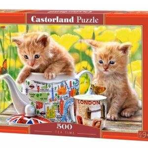 Tea Time (Kittens) (500 Piece Puzzle)