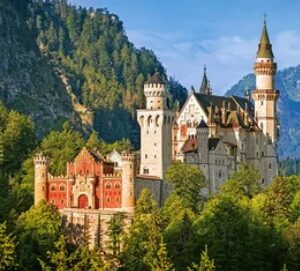 View of the Neuschwanstein Castle, Germany (500 Piece Puzzle)