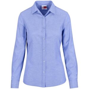 Altitude Long Sleeve Oxford Shirt - Ladies - sky blue