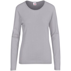 US Basic Long Sleeve Portland T-Shirt - Ladies - grey (BAS-7750)