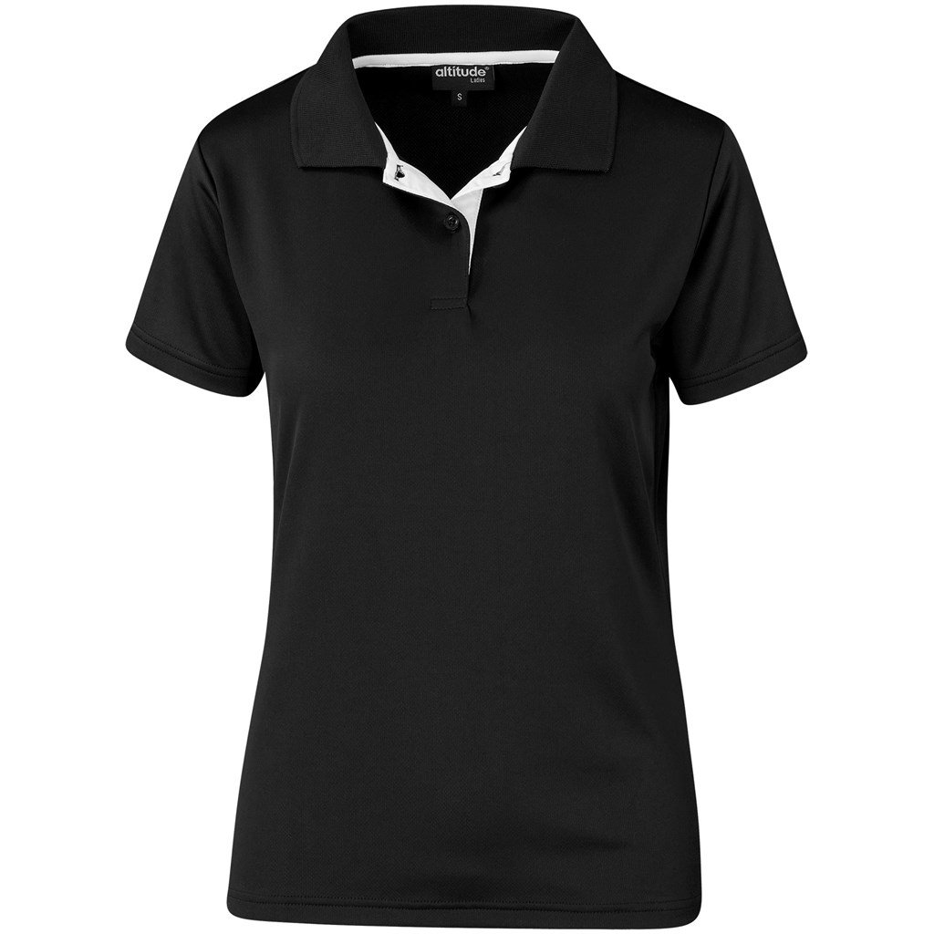 Altitude Tournament Golf Shirt - Ladies - black