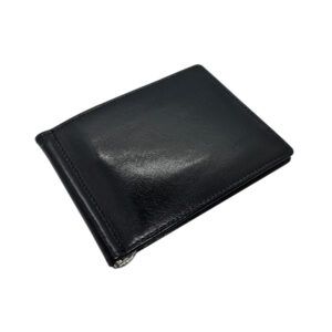 Vitello Leather Money Clip - black (6694)
