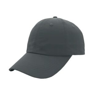 Crushed Nylon 6 Panel Cap - charcoal (F23600)