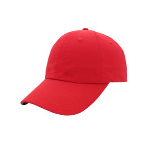 Crushed Nylon 6 Panel Cap - red (F23600)