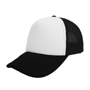 Foam Polysnap Curved Peak - black/white (S19500)
