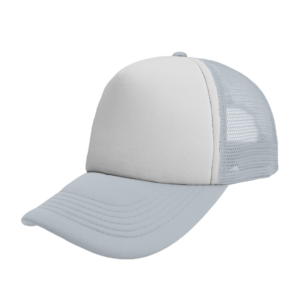 Foam Polysnap Curved Peak - grey/white (S19500)