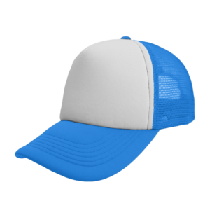 Foam Polysnap Curved Peak - sky blue/white (S19500)