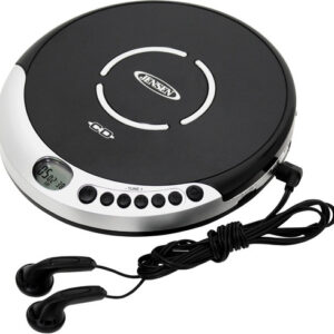 Jensen Personal CD Player - 60 Second Anti-Skip - FM Radio (Silver/Black) (CD-60R)
