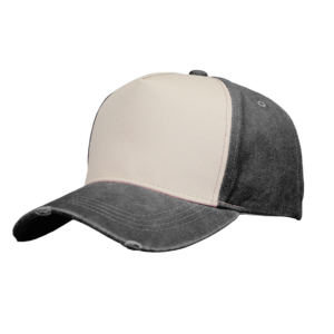 Pigment Washed 5 Panel Cap - grey/stone (F21500)