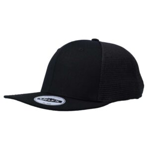 Uflex Polycotton 6 Panel Trucker - black (U23602)