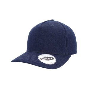 Uflex 5 Panel Curved Peak Snapback - denim (U15518)