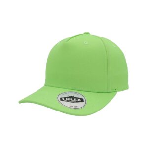 Uflex 5 Panel Curved Peak Snapback - neon green (U15518)