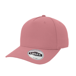 Uflex 5 Panel Curved Peak Snapback - pink (U15518)