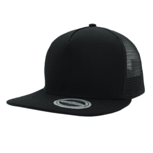 Uflex Flat Peak Trucker Cap - black (U15501)
