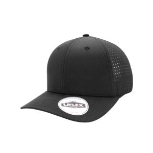 Uflex Laser Cut Technical 6 Panel Cap - black (U20615)