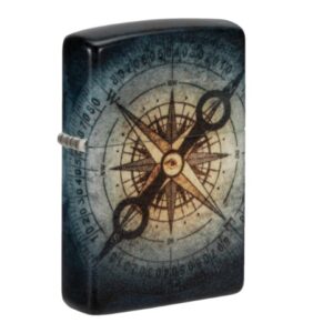 Zippo Lighter: 49193 Compass Ghost Design
