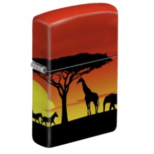 Zippo Lighter: 49352 Zippo Safari Sunset