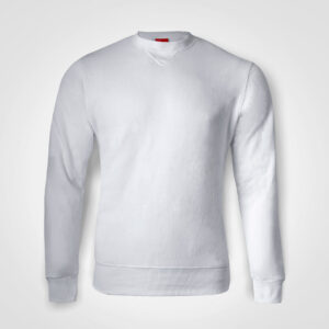 Basic Crew Neck Sweater - white