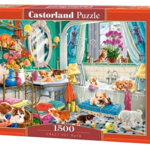 Crazy Pet Bath (1500 Piece Puzzle)