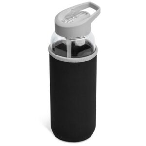Kooshty Sipper Neo Glass Water Bottle (850ml) - black (KS-1041)
