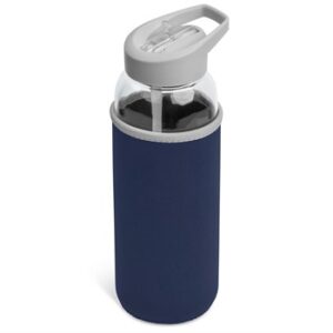 Kooshty Sipper Neo Glass Water Bottle (850ml) - navy (KS-1041)