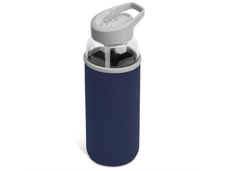 Kooshty Sipper Neo Glass Water Bottle (850ml) - navy (KS-1041)