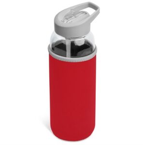 Kooshty Sipper Neo Glass Water Bottle (850ml) - red (KS-1041)