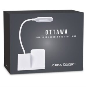Swiss Cougar Ottawa Wireless Charger And Desk Lamp (SC-417)