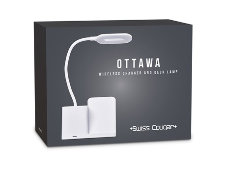 Swiss Cougar Ottawa Wireless Charger And Desk Lamp (SC-417)
