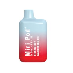 Mini Pod Disposable Vape - 1000 puff 50mg - Strawberry Watermelon Bubblegum (MPV05)