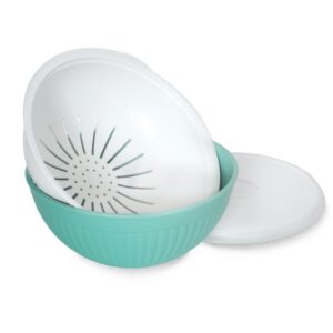 Nordic Ware 3 In 1 Colander, Bowl and Cover Set (69700)