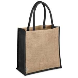 Okiyo Okinawa Large Jute Tote - black (OK-430)