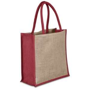 Okiyo Okinawa Large Jute Tote - red (OK-430) - PRE-ORDER (23 May)