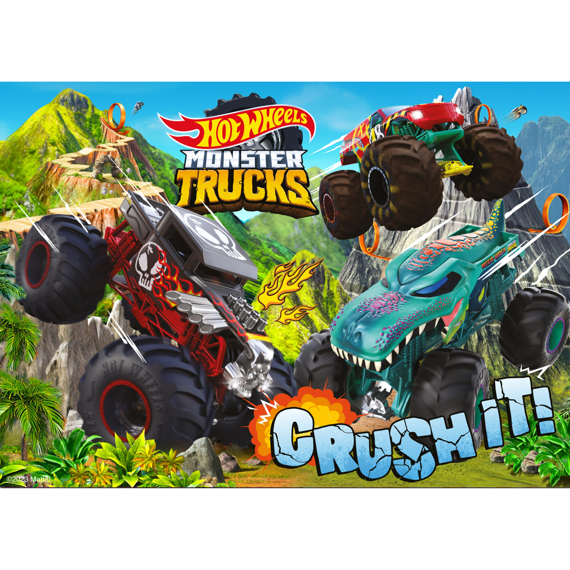 Hot Wheels Crush It (50 Piece Puzzle) (RGS407)